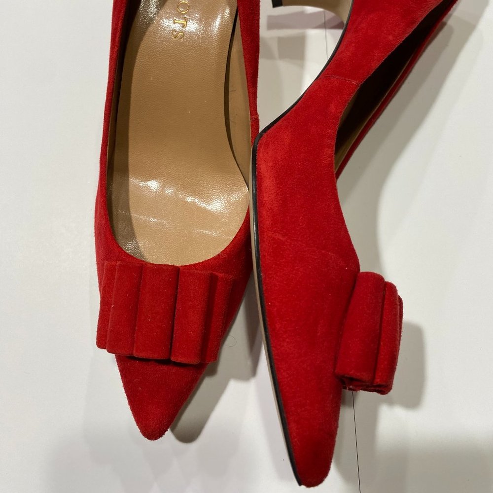 SYLVIE BIT KITTEN HEEL PUMP - SUEDE